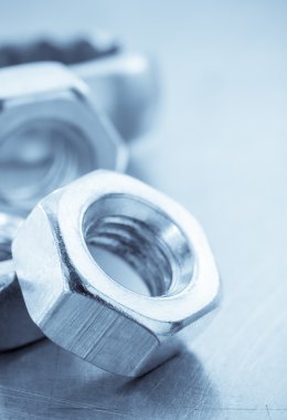 Fındık araçlar metal arka plan