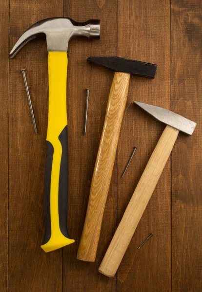 Tools on wooden background — Stock Photo, Image