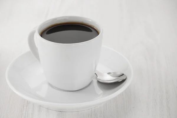 Close-up van een kop van koffie — Stockfoto