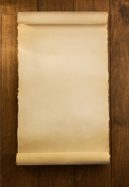 Крупный план пергаментного свитка — стоковое фото
