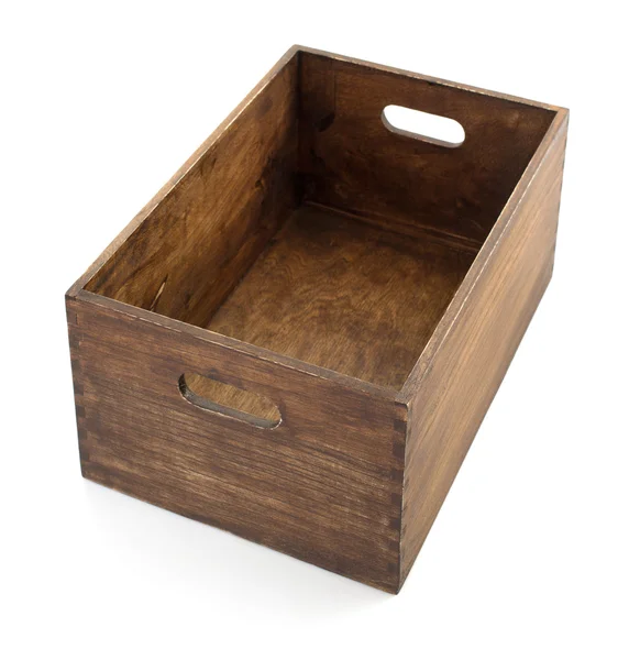 Primo piano della scatola di legno — Foto Stock