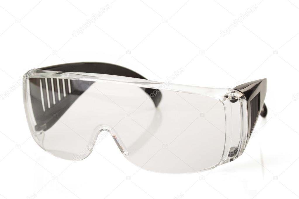 Close-up of safety glasses