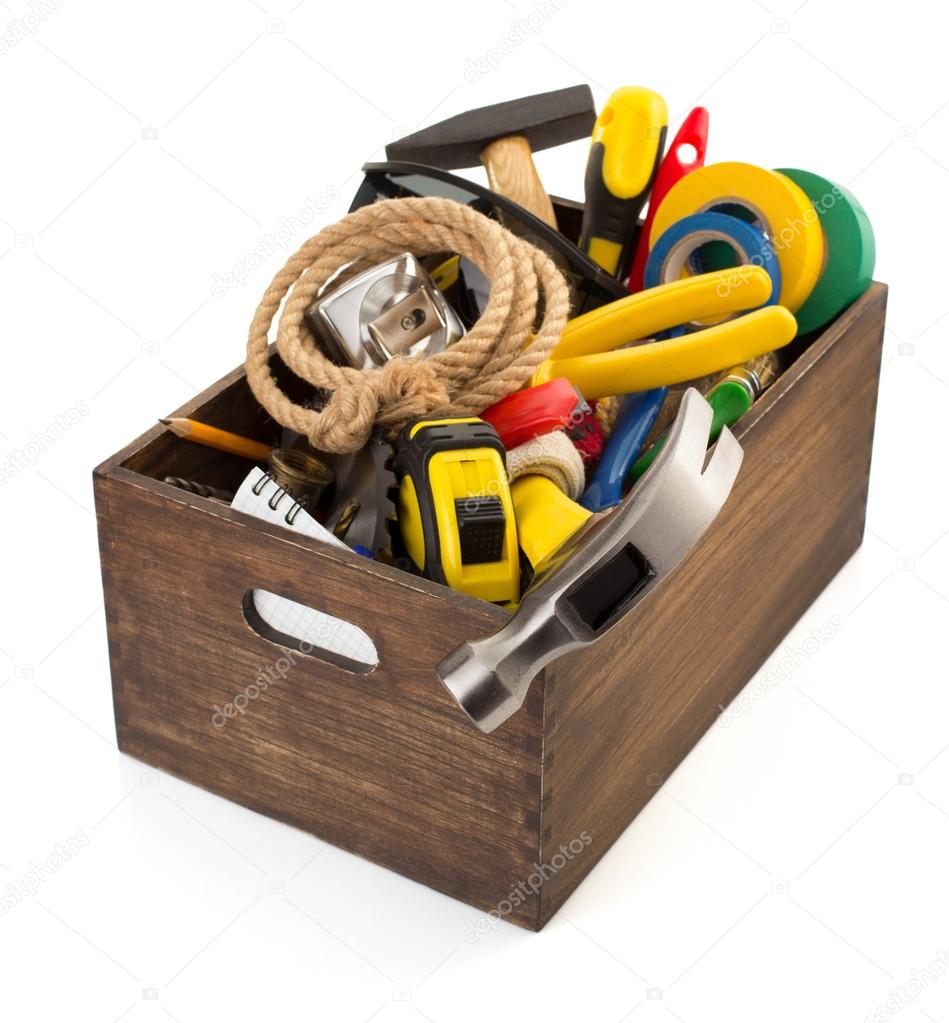 Tools and instruments in toolbox