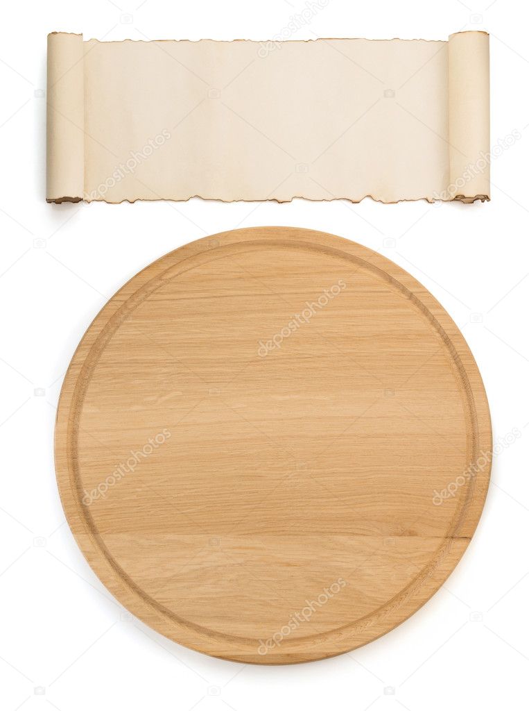 cutting board isolated on white 