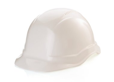 beyaz izole inşaat kask