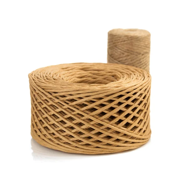 Rullar med Bindgarn rep och tråd — Stockfoto
