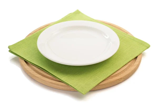 Napkin and cutting board — Stock Photo, Image