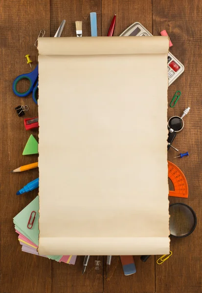 School supplies background — Stock Photo, Image