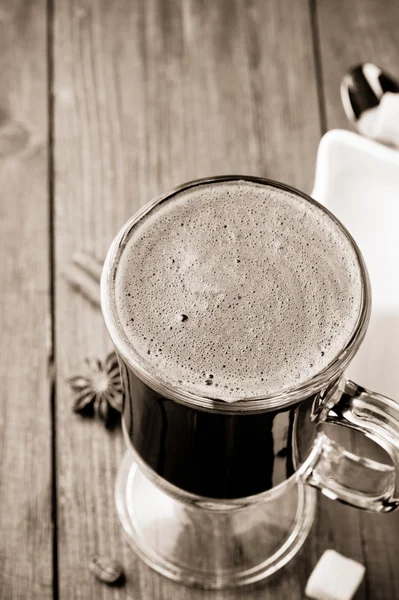 Egy csésze kávé habbal — Stock Fotó
