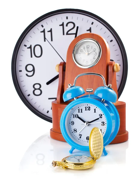 Colorful clocks set — Stock Photo, Image