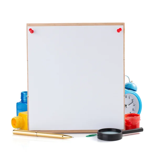 Materiale scolastico e carta — Foto Stock