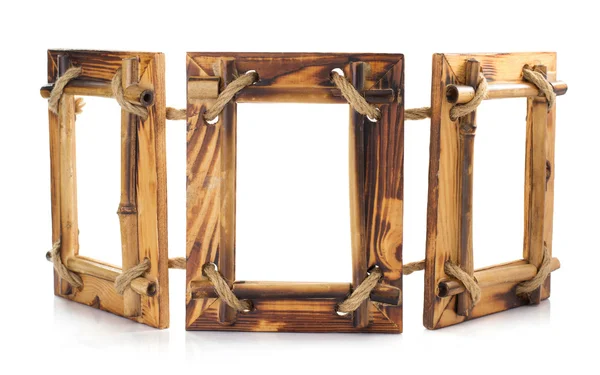 Wooden photo frames — Stock Photo, Image