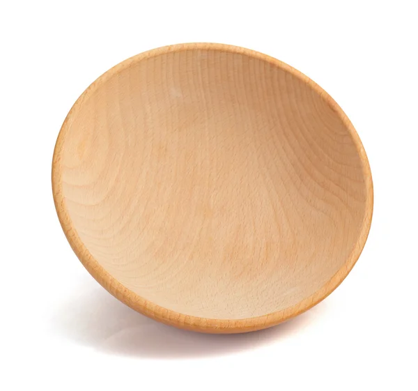 Cuenco de madera vacío — Foto de Stock