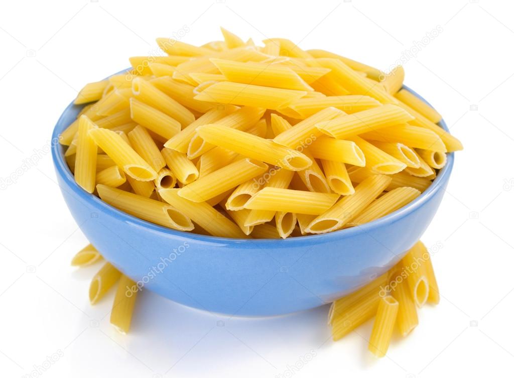 penne pasta in bowl