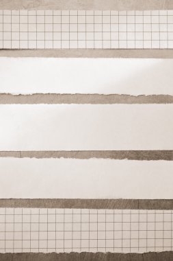 boş kağıt şeritler