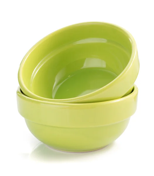 Empty ceramic bowls — Stock Photo, Image