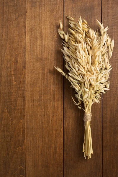 Orejas de avena sobre la mesa — Foto de Stock