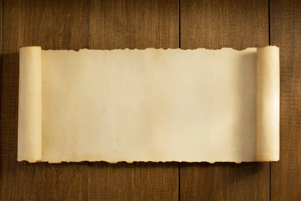 Blank parchment scroll — Stock Photo, Image