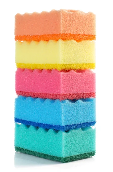Esponjas de limpeza coloridas — Fotografia de Stock