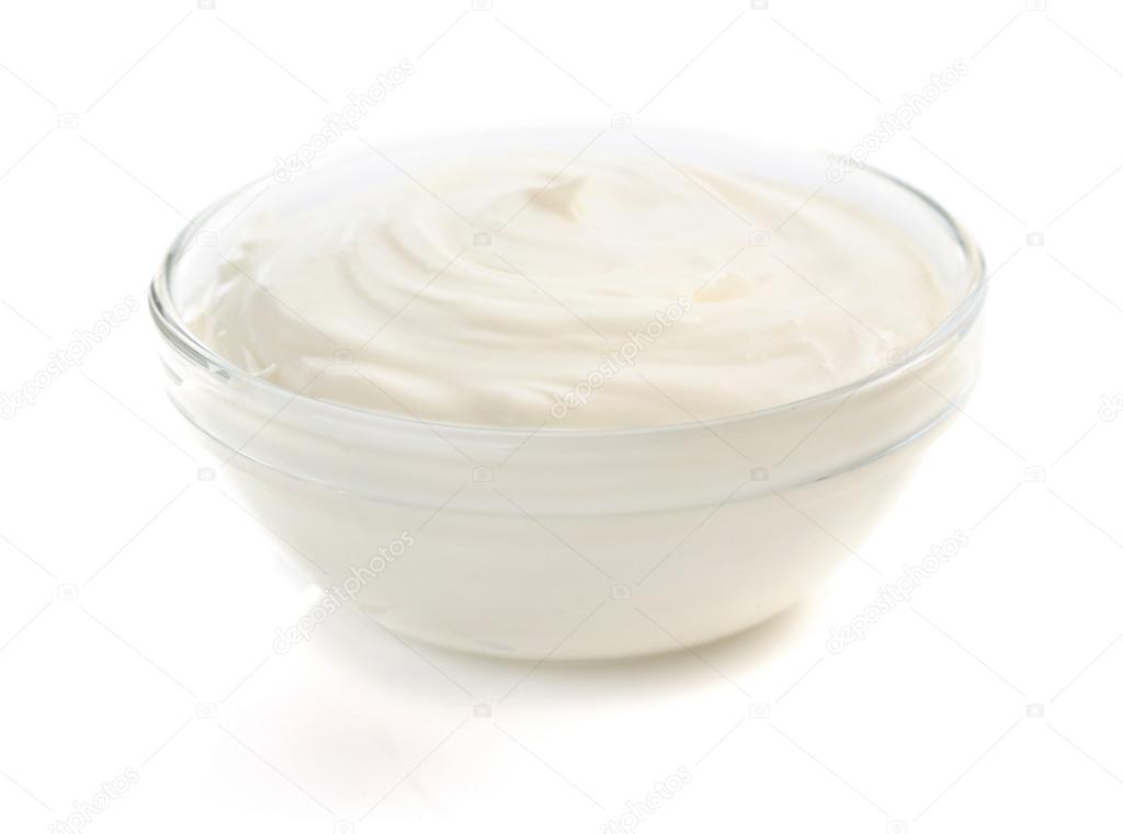 sour cream in bowl