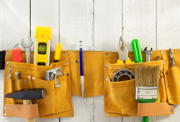 Tools and instruments in belt — Stock Photo, Image