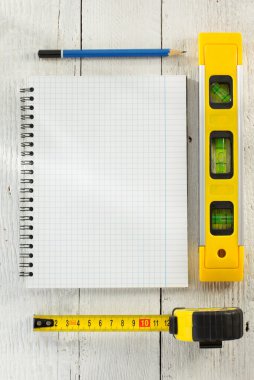araçları ve aletleri ile defter