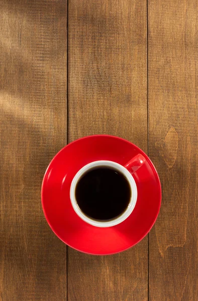 Rote Tasse Kaffee — Stockfoto