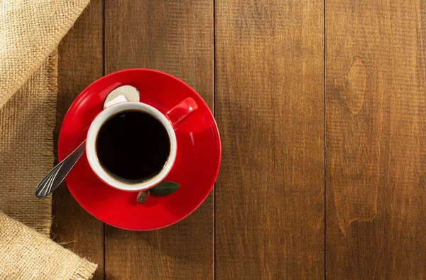 Red cup of  coffee — Stock Photo, Image