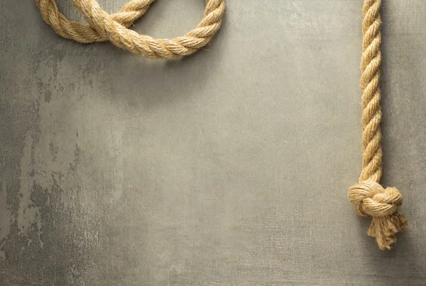 Ship rope at old texture — Stock Photo, Image