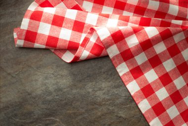 ekose desenli kumaş peçete