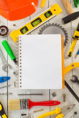 araçları ve aletleri üzerinde ahşap
