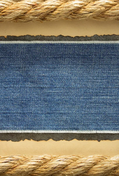 Текстура синих джинсов — стоковое фото