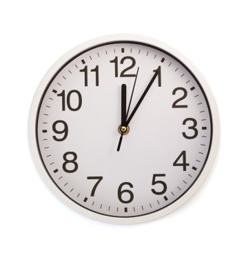 duvar saati beyaza izole edildi 