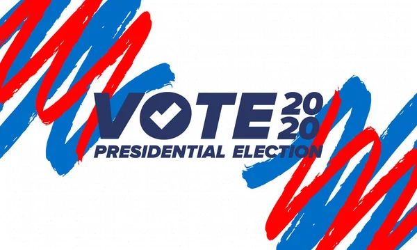 Президентские Выборы 2020 Года Сша День Голосования Ноября Выборы Сша — стоковый вектор