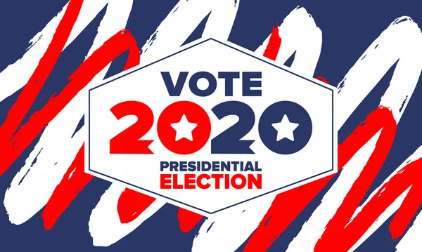 Elecciones Presidenciales 2020 Estados Unidos Día Votación Noviembre Elecciones Estadounidenses — Archivo Imágenes Vectoriales