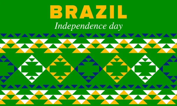 Dia Independência Brasil Feliz Feriado Nacional Dia Liberdade Comemore Anualmente —  Vetores de Stock