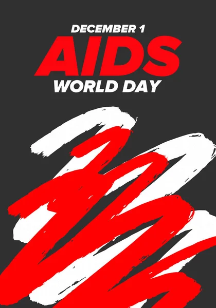Världsaidsdagen Rött Band Symbol Medvetenhet Och Förebyggande Hiv Sjukvårdskoncept Mänskligt — Stock vektor