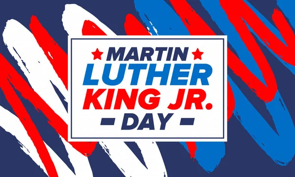 Martin Luther King Day Celebrado Anualmente Estados Unidos Enero Día — Vector de stock