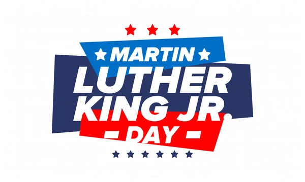 Martin Luther King Dag Jaarlijks Gevierd Verenigde Staten Januari Federale — Stockvector
