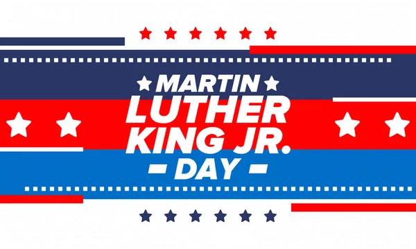 Martin Luther King Dag Jaarlijks Gevierd Verenigde Staten Januari Federale — Stockvector