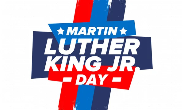 Martin Luther King Day Celebrado Anualmente Estados Unidos Enero Día — Vector de stock