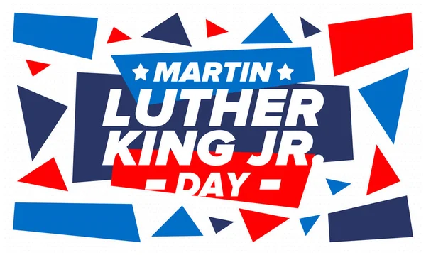 Martin Luther King Dag Jaarlijks Gevierd Verenigde Staten Januari Federale — Stockvector