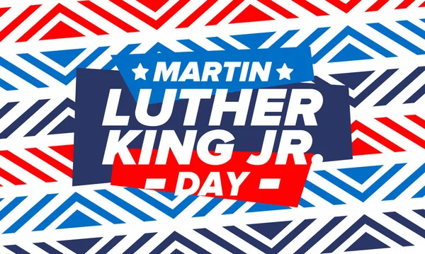 Martin Luther King Dag Jaarlijks Gevierd Verenigde Staten Januari Federale — Stockvector