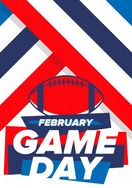 Jour Match Les Séries Éliminatoires Américaines Super Bowl Party Aux — Image vectorielle