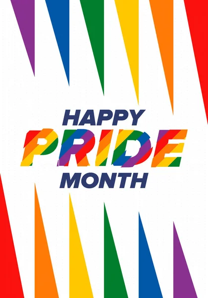 Λοατ Μήνα Υπερηφάνειας Τον Ιούνιο Λεσβιακό Γκέι Αμφιφυλόφιλο Τρανσέξουαλ Γιορτάζουμε — Διανυσματικό Αρχείο