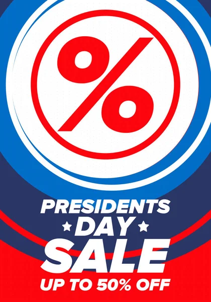 Διαφημιστικό Πανό Για Την Ημέρα Των Προέδρων Ειδικό Πρότυπο Προσφοράς — Διανυσματικό Αρχείο