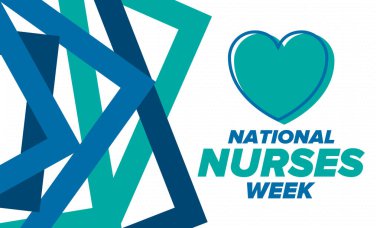 Ulusal Hemşireler Haftası. Teşekkürler hemşireler. Tıbbi ve sağlık hizmetleri konsepti. Virüslere ve hastalıklara karşı savaşanlar. Doktorların şerefine. Amerika 'da yıllık kutlama. Vektör illüstrasyon posteri