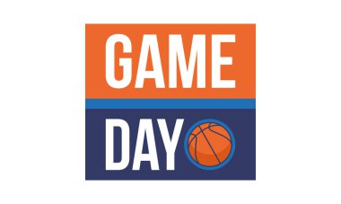 Maç günü. Mart ayında basketbol playoff 'u. Amerika 'da süper spor partisi. Sezon turnuvasının son maçları. Profesyonel takım şampiyonluğu. Basketbol topu. Spor afişi. Vektör