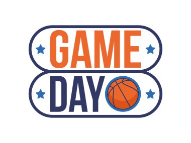 Maç günü. Mart ayında basketbol playoff 'u. Amerika 'da süper spor partisi. Sezon turnuvasının son maçları. Profesyonel takım şampiyonluğu. Basketbol topu. Spor afişi. Vektör