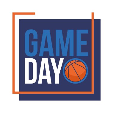 Maç günü. Mart ayında basketbol playoff 'u. Amerika 'da süper spor partisi. Sezon turnuvasının son maçları. Profesyonel takım şampiyonluğu. Basketbol topu. Spor afişi. Vektör